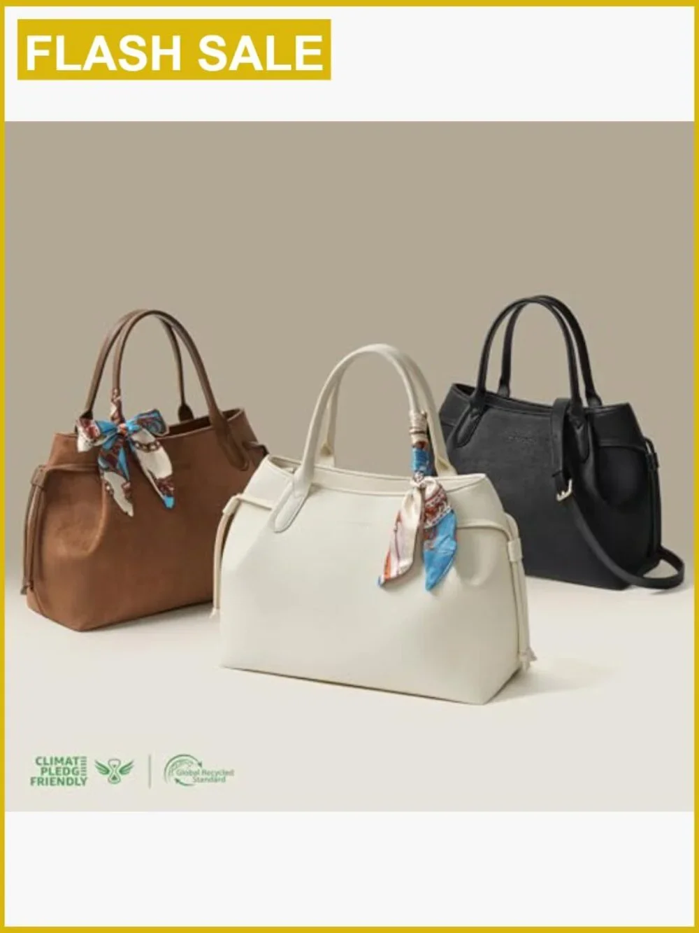 Medium Vegan Leather Satchel Bag with Removable Strap, Lightweight, Fits Laptop